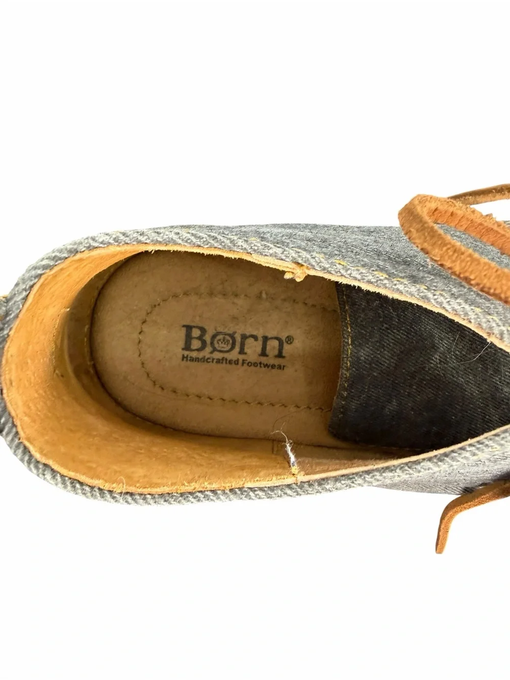 Born Cristian Gray Canvas Chukka Boots with Tan Leather Laces
